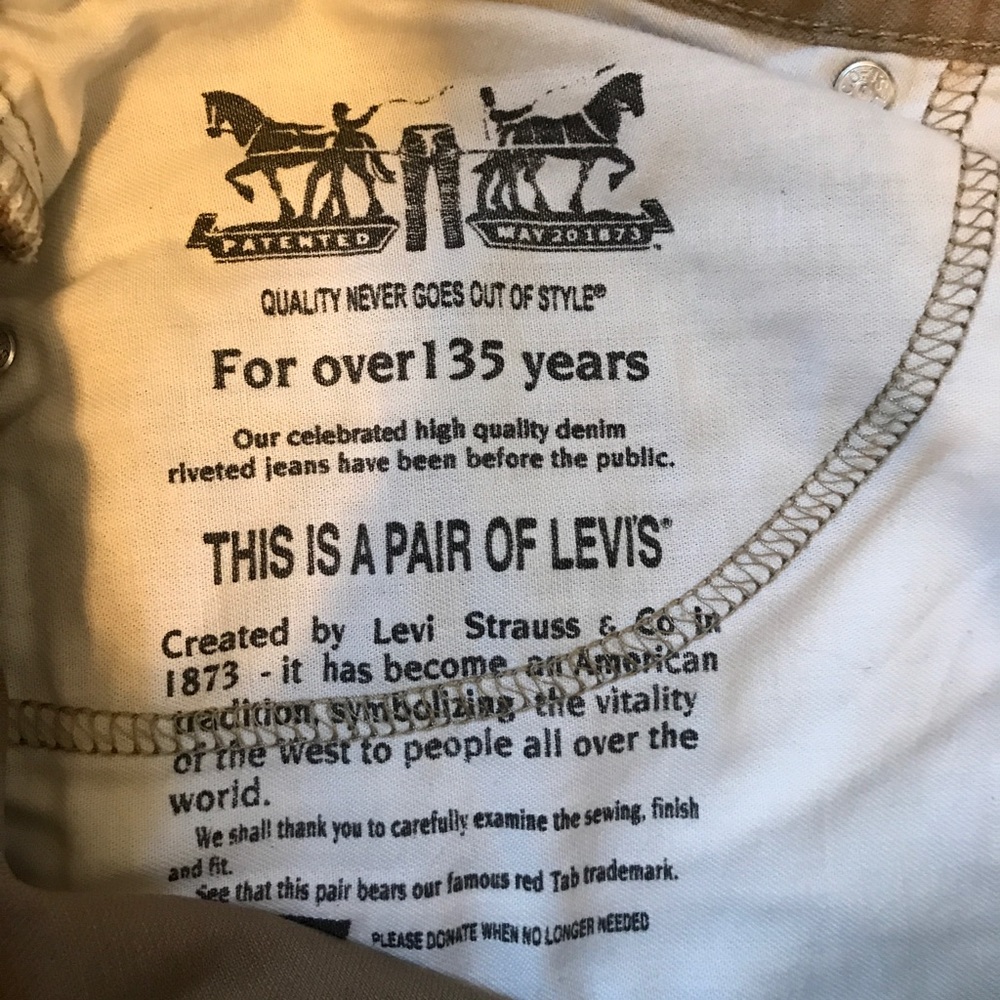 Levi Strauss & Co. Denim Khakis - Picture 4 of 4